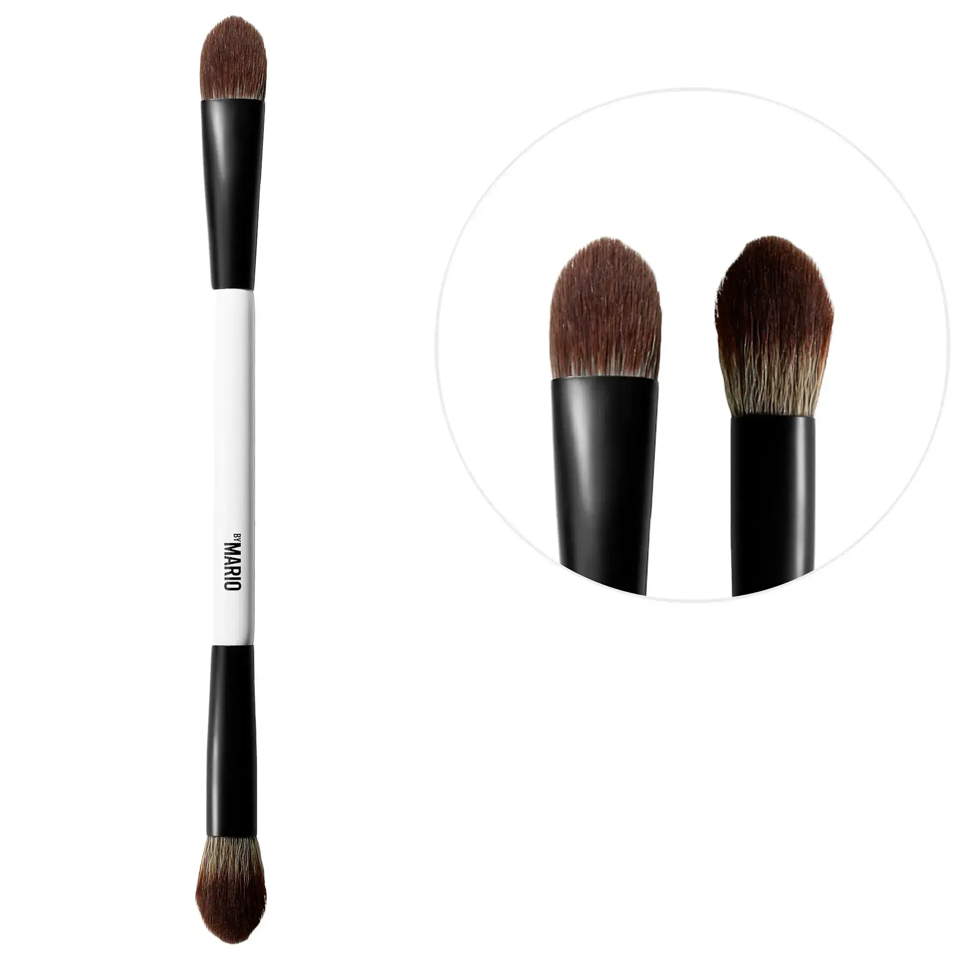 MAKEUP BY MARIO EF1 Dual-Ended Cream & Powder Brush